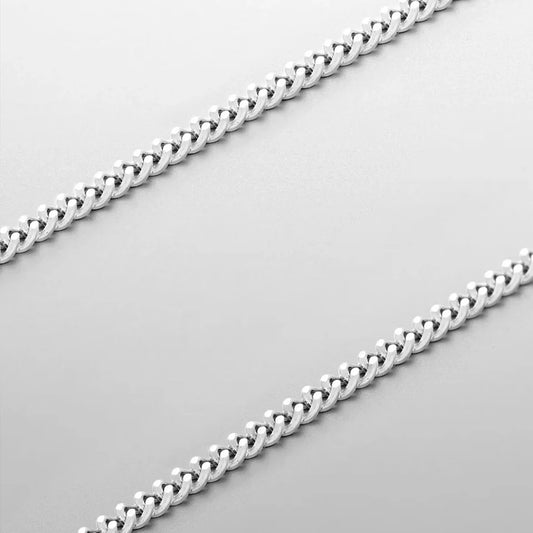 Minimal Cuban Chain (Silver) 1.8mm