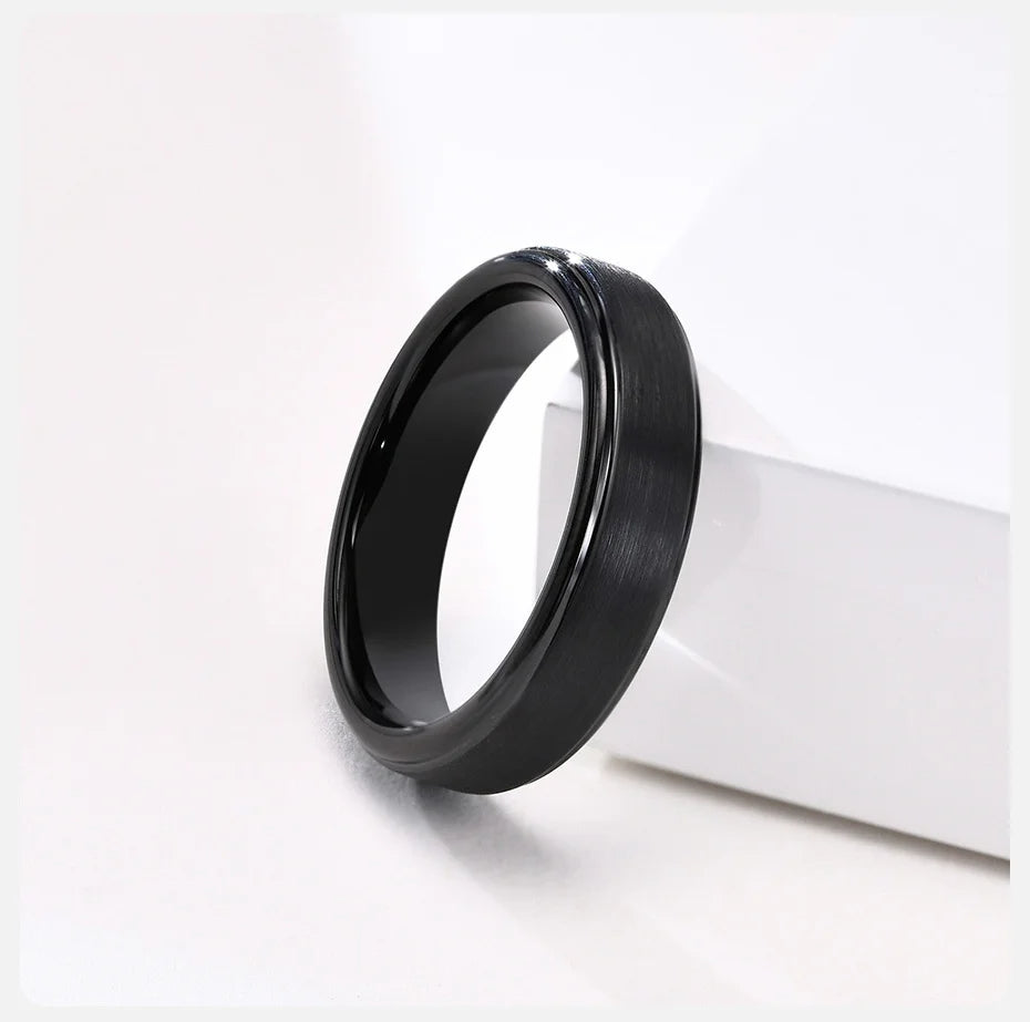 Polished Edge Ring (Black) 5mm