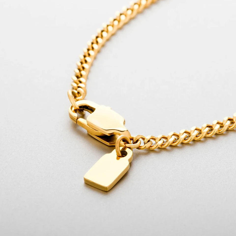 Minimal Cuban Chain (Gold) 1.8mm