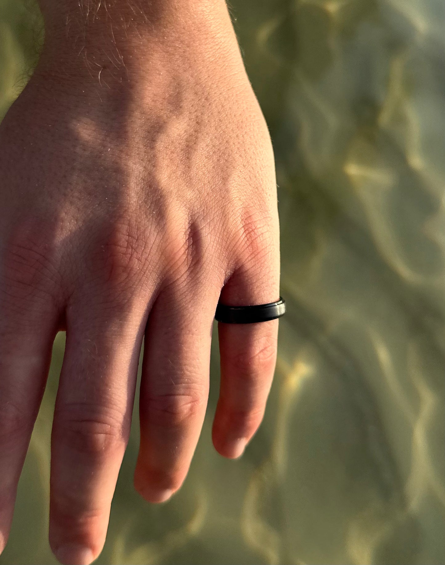 Polished Edge Ring (Black) 5mm