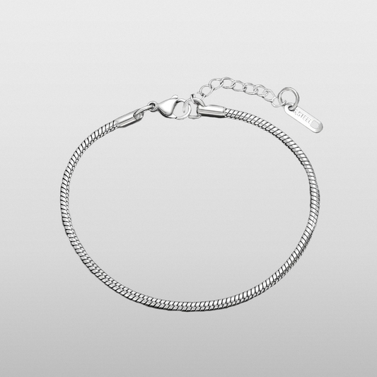 Curved Bracelet (Silver) 1.5mm