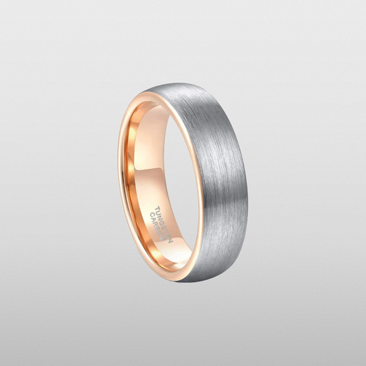 Brushed Rose Ring (Silver) 6mm