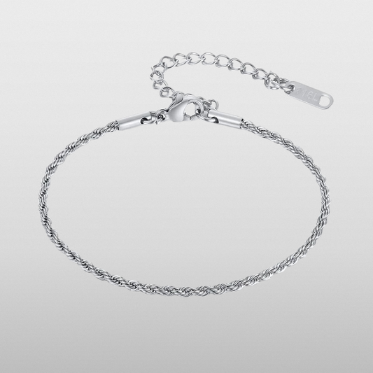 Rope Bracelet (Silver) 2mm