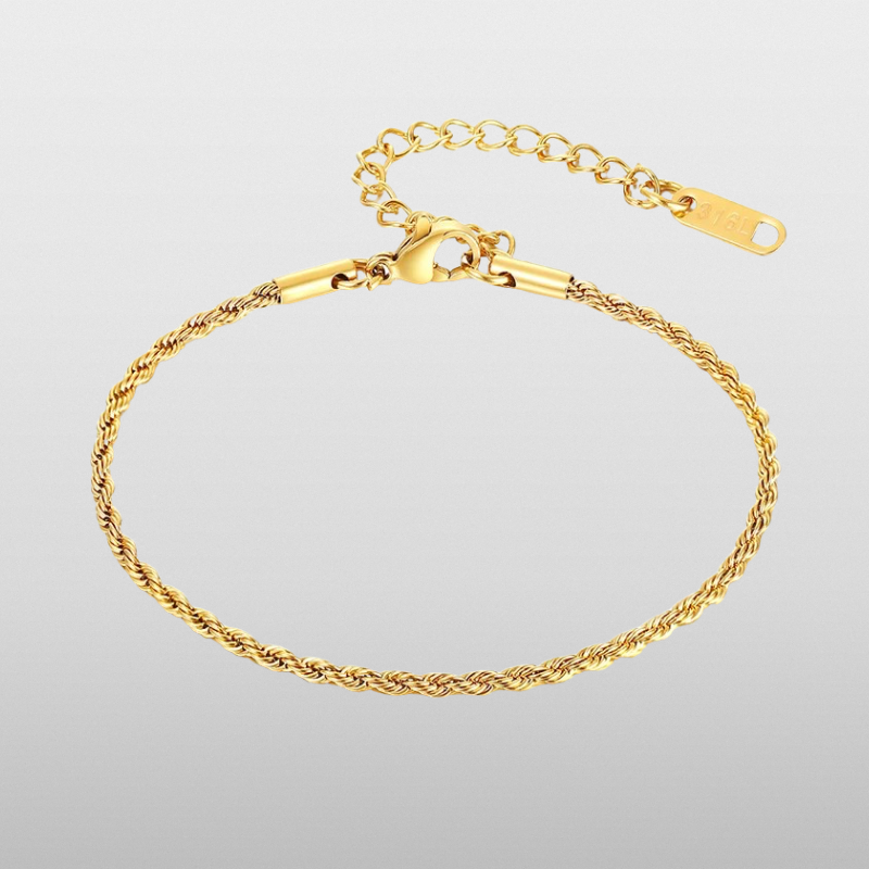 Rope Bracelet (Gold) 2mm
