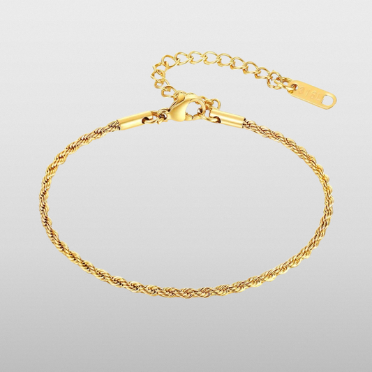 Rope Bracelet (Gold) 2mm