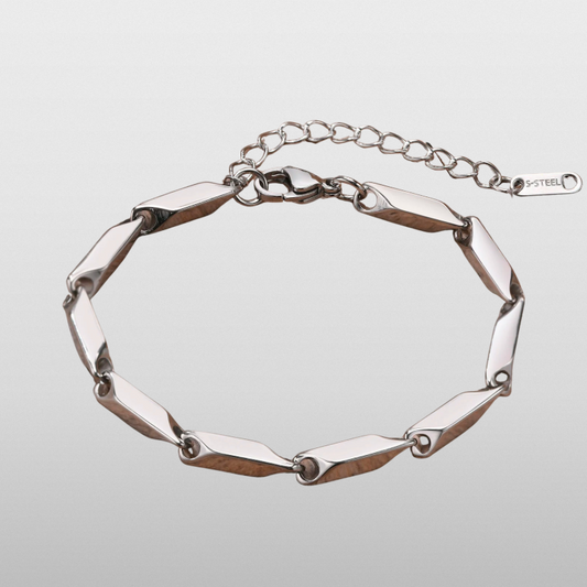Geometric Bracelet (Silver) 4mm